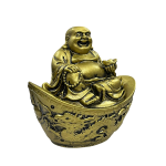 compressed feng shui laughing buddha on ingot 3br