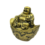 compressed feng shui laughing buddha on ingot 4br
