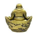 compressed feng shui laughing buddha on ingot 5br