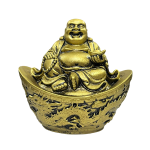 compressed feng shui laughing buddha on ingot 7br
