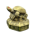compressed feng shui tortoise on coins 1br