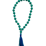 compressed firoza mala for jaap 27 beads 1br
