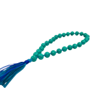 compressed firoza mala for jaap 27 beads 5br