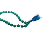 compressed firoza mala for jaap 27 beads 8br