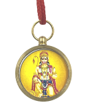 compressed hanuman yantra pendant round 4br