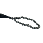 compressed hematite mala for jaap 27 beads 4br