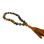 compressed jaap mala tiger eye 27 beads 10br