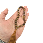 compressed jaap mala tiger eye 27 beads 6br