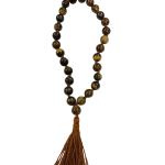 compressed jaap mala tiger eye 27 beads 7br