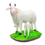 compressed kamdhenu cow in polyresin 2br