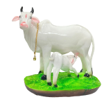 compressed kamdhenu cow in polyresin 6br