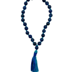 compressed lapis lazuli jaap mala 27 beads 1br