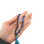 compressed lapis lazuli jaap mala 27 beads 6br