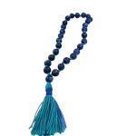 compressed lapis lazuli jaap mala 27 beads 8br