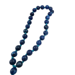 compressed lapis lazuli jaap mala 27 beads 9br