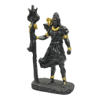 compressed lord shiva idol in resin black 4br