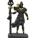 compressed lord shiva idol in resin black 7br