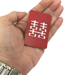 compressed magnetic sticker feng shui double happiness symbol 6br