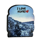 compressed magnetic sticker i love kufri 2br