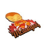 compressed magnetic sticker macleodganj child monk 4br