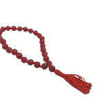 compressed red agate mala for jaap 27 beads 3br