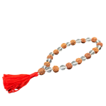 compressed rudraksha crystal jaap mala 27 beads 4br