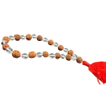 compressed rudraksha crystal jaap mala 27 beads 5br