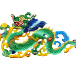 compressed tibetan lucky symbols 3pcs set green 5br