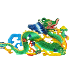 compressed tibetan lucky symbols 3pcs set green 6br