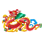 compressed tibetan lucky symbols 3pcs set red 7br
