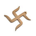 compressed vastu copper swastik 2.5 inches 5br