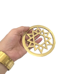 compressed vastu round star helix in brass 12 cms 7br