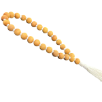 compressed white chandan mala for jaap 5br
