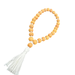 compressed white chandan mala for jaap 8br