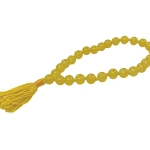compressed yellow agate mala for jaap 27 beads 1br
