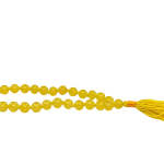 compressed yellow agate mala for jaap 27 beads 4br