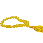 compressed yellow agate mala for jaap 27 beads 9br