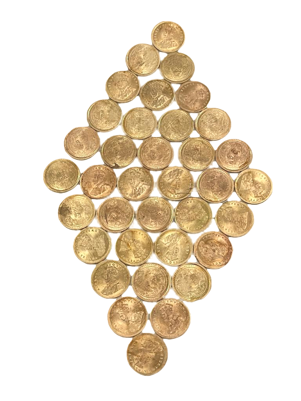 Numeroastro - Copper Coins | Tambe Ke Sikkey for Puja (21 Pcs)