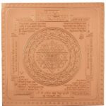 Sampoorna Shri Yantra For Health,Wealth & Good Luck In Pure Copper (3 Inches) (1 Pc)