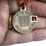 copper ketu yantra pendant oxidized 2