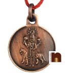 copper rahu yantra pendant oxidized 3
