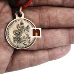 copper yantra pendant saraswati oxidized 1