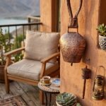 Swiss Cow Bell with Pangong Lake & Ladakh Engraved in Oxidized Copper Colour in Mix Metal (26 Cms) (1 Pc)
