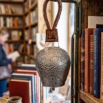 Swiss Cow Bell with Pangong Lake & Ladakh Engraved in Oxidized Silver Colour in Mix Metal (26 Cms) (1 Pc)