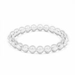 Crystal | Sphatik Stretchable Round Beads Bracelet For Men & Women (1 Pc)