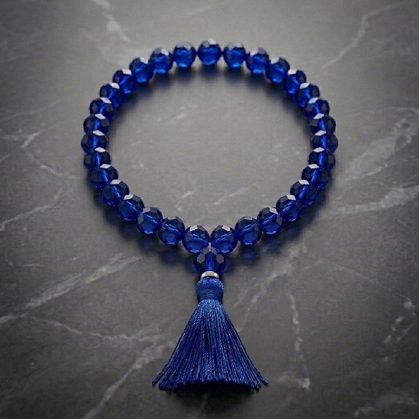crystal jaap mala blue 7 crystal jaap mala blue 7