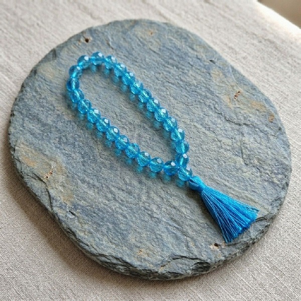 crystal jaap mala turquoise colour 6 crystal jaap mala turquoise colour 6