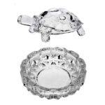 Vastu | Feng Shui Crystal Tortoise | Turtle with Crystal Plate (12 Cms)