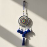 Evil Eye Wind Chime for Good Luck & Protection (Om) (30 Cms)