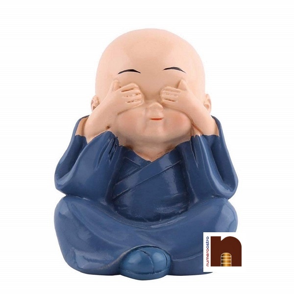 Feng Shui Baby Monk Laughing Buddha Showpiece (4 Pcs Set) - NumeroAstro